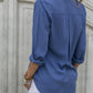 Stijlvolle Casual Polyester Blouse: Lange Mouwen & Losse Pasvorm