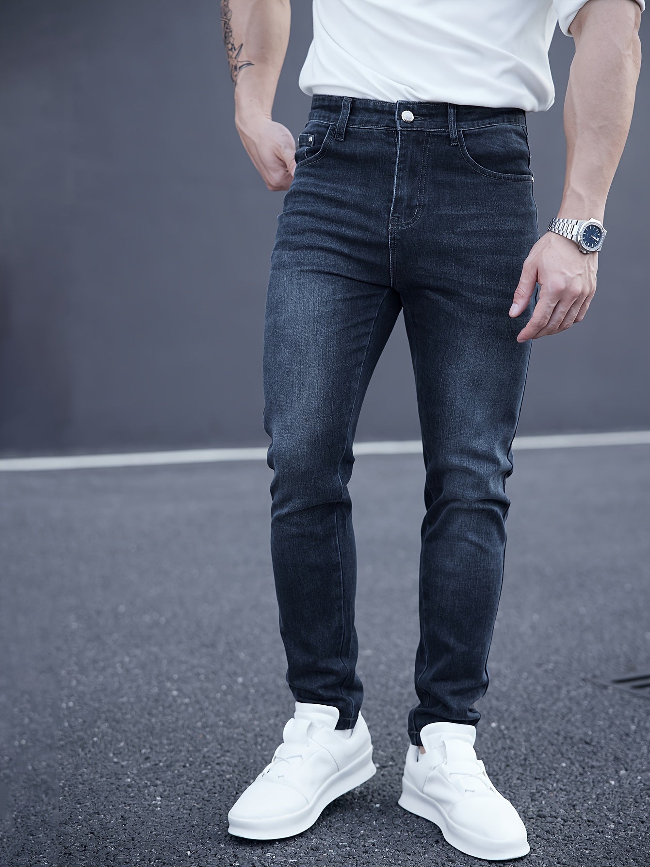 Blauwe Skinny Jeans - Max