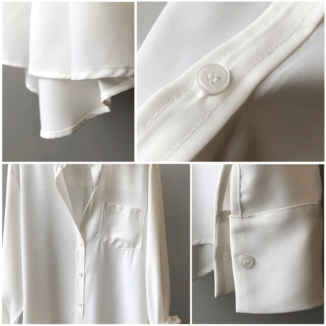 Luxe Satijnen Blouse: Elegantie & Professionaliteit