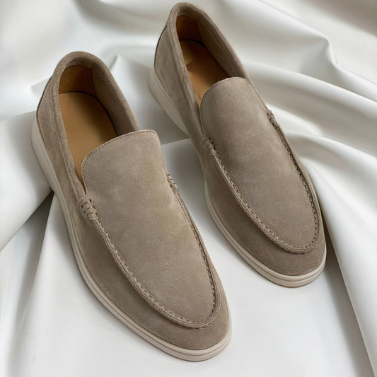 Beige Suède Loafers - Chris