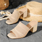 Beige Orthopedische Gebreide Sandalen - Isa