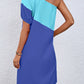 Blauwe One-Shoulder Jurk - Isabel