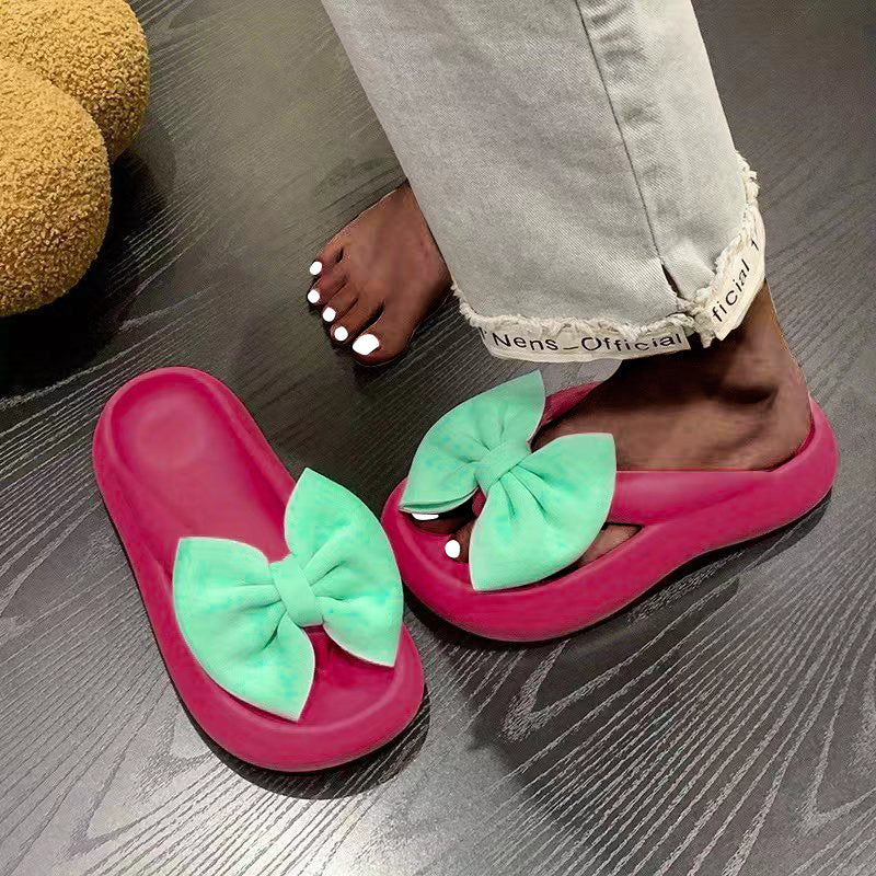 Groene Kawaii Strik Slippers - Lily