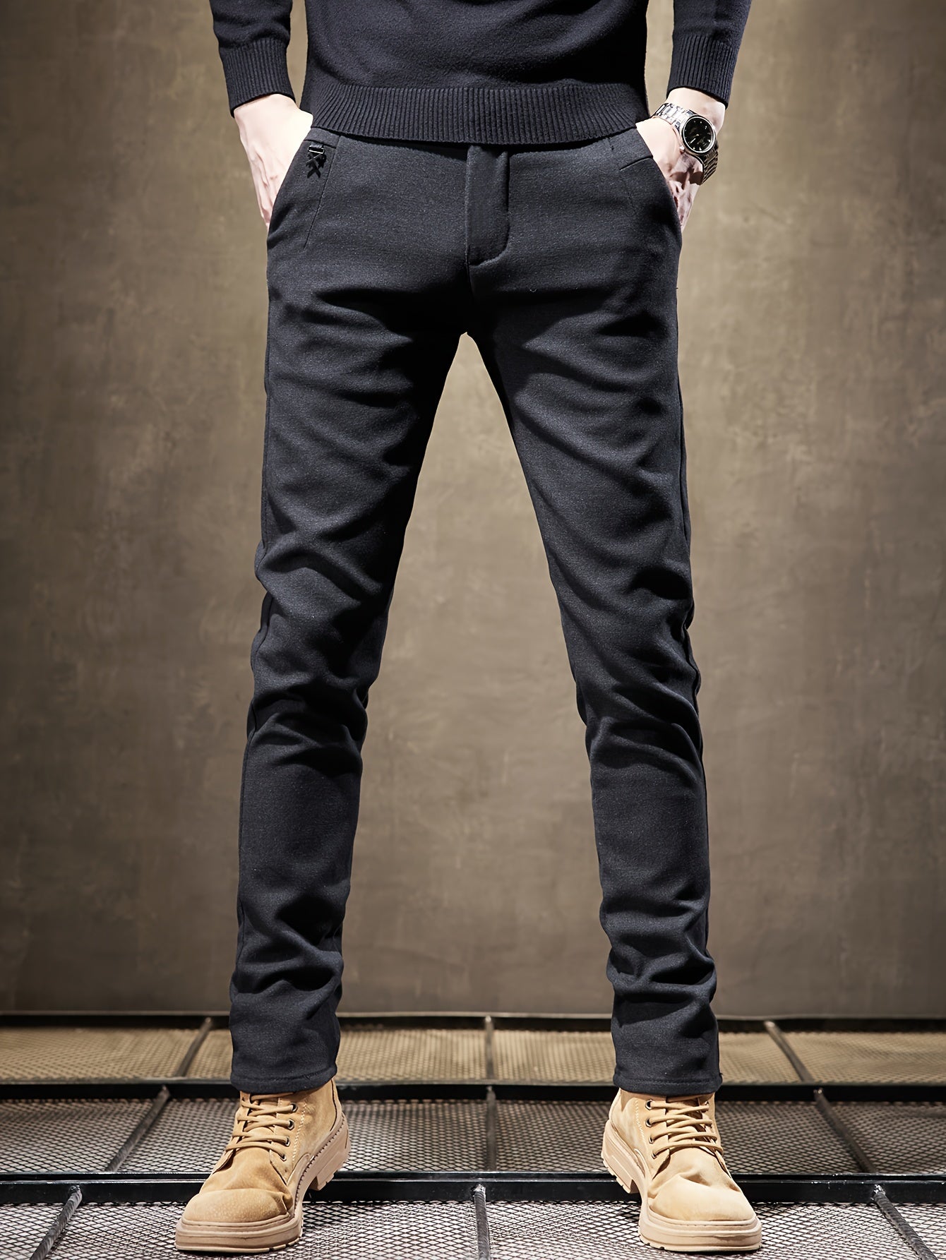 Grijze Slim Fit Broek - Jasper