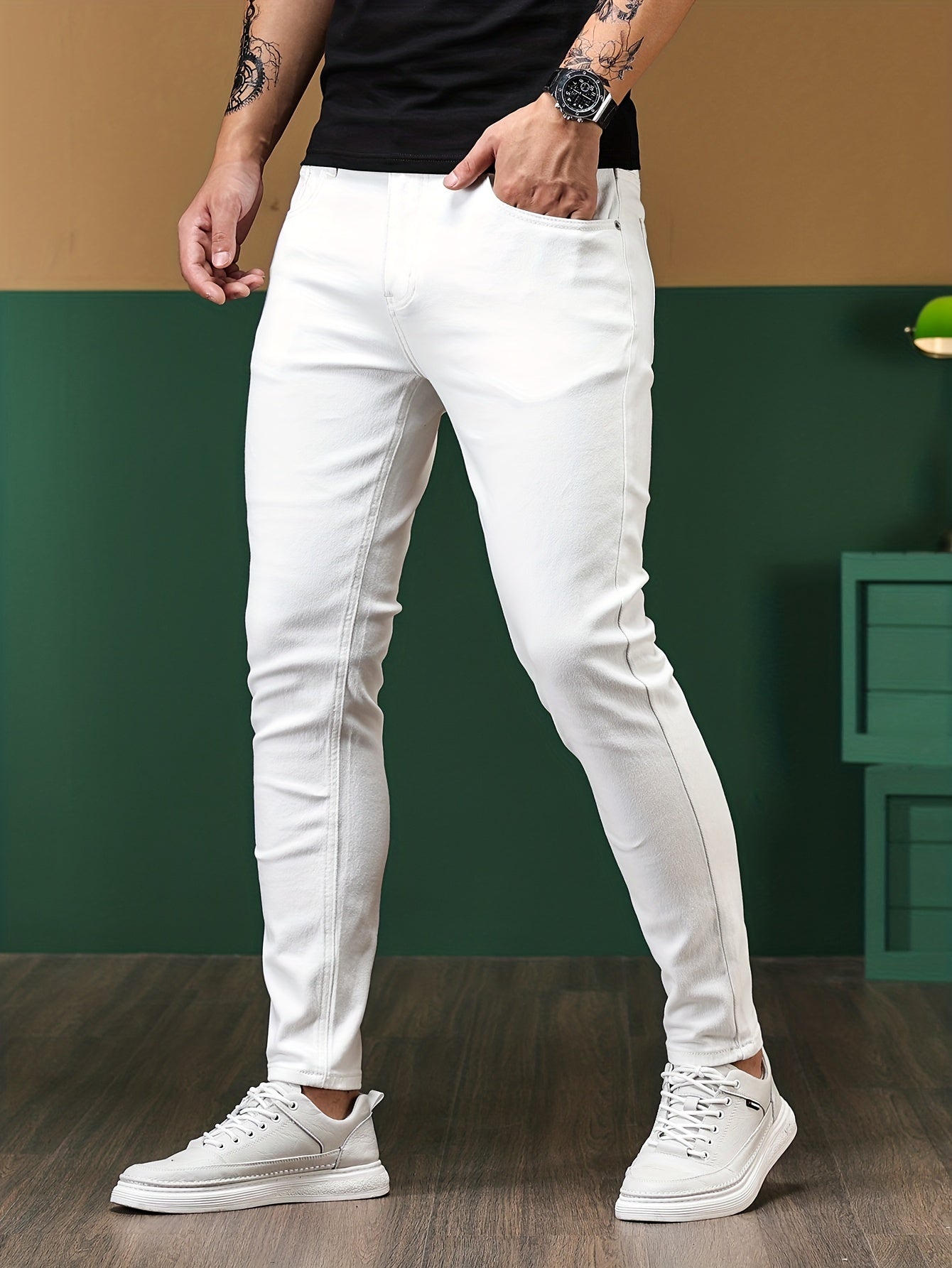 Witte Slim Fit Jeans - Max