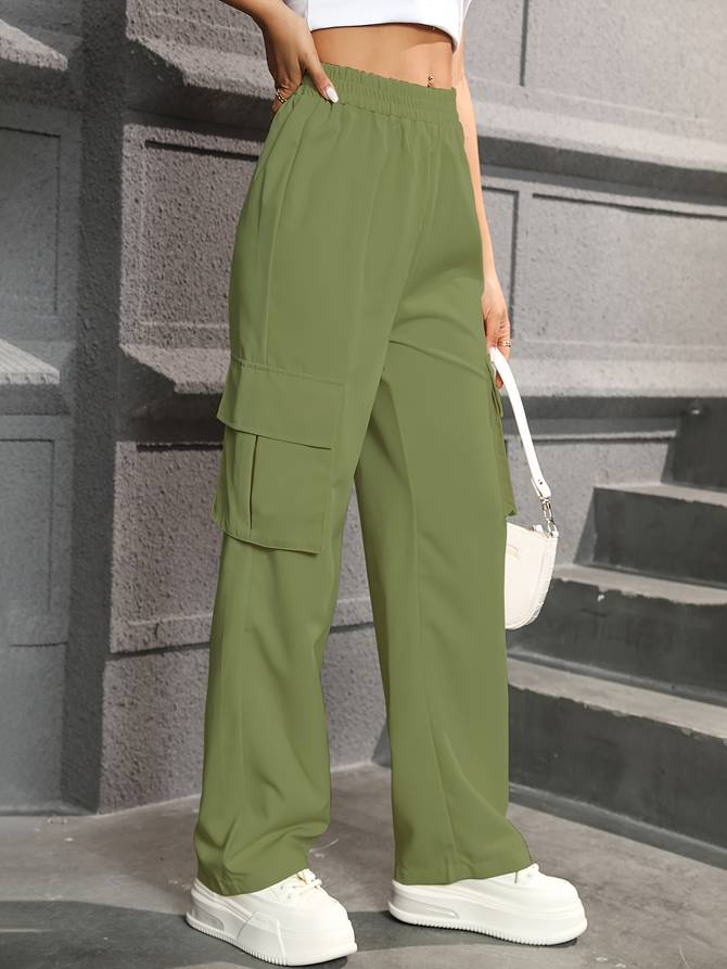 Veelzijdige Straight Leg Cargo Broek: Stijl & Functionaliteit