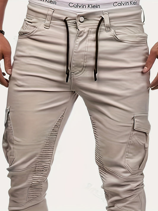 Beige Pocket Jeans - Luca