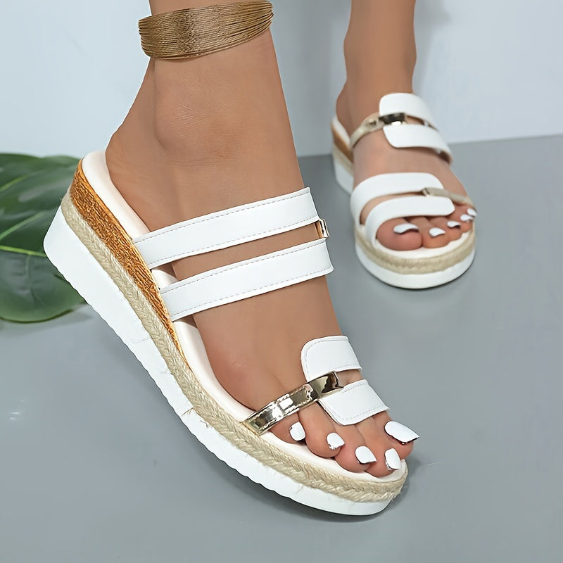 Witte Orthopedische Wedges - Sofia