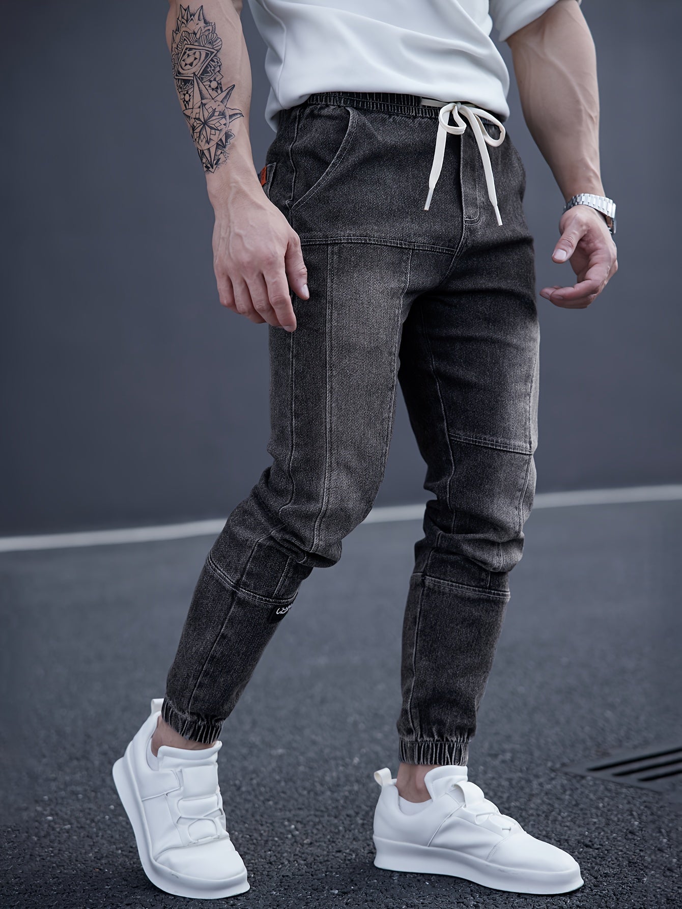 Zwarte Tapered Jeans - Jeroen