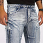 Staalblauwe Skinny Jeans - Max