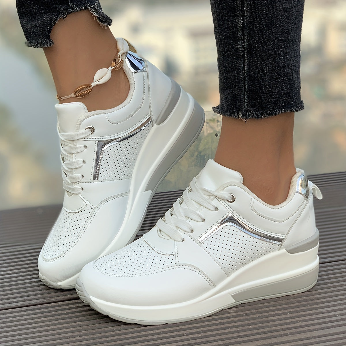 Witte Orthopedische Sneakers - Clarice