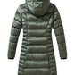 Chique Winterwarmte: Dames Hooded Puffy Jacket - Stijlvol, Comfortabel & Veelzijdig