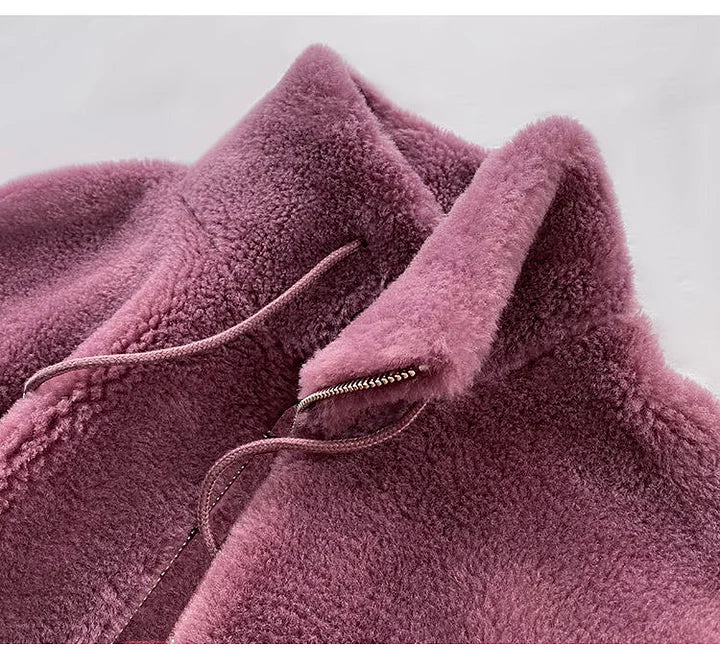 CozyZip: Luxe Fleece Warmte Trui met Elegante Verticale Kraag