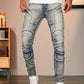 Staalblauwe Skinny Jeans - Max