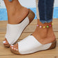 Witte Comfort Wedge Sandalen - Liv