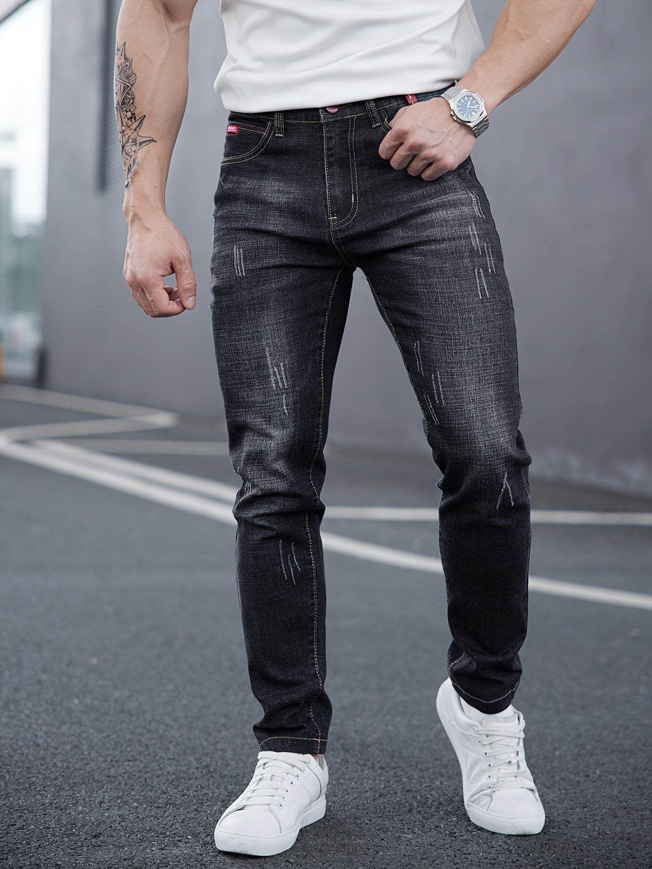 Zwarte Skinny Jeans - Kai