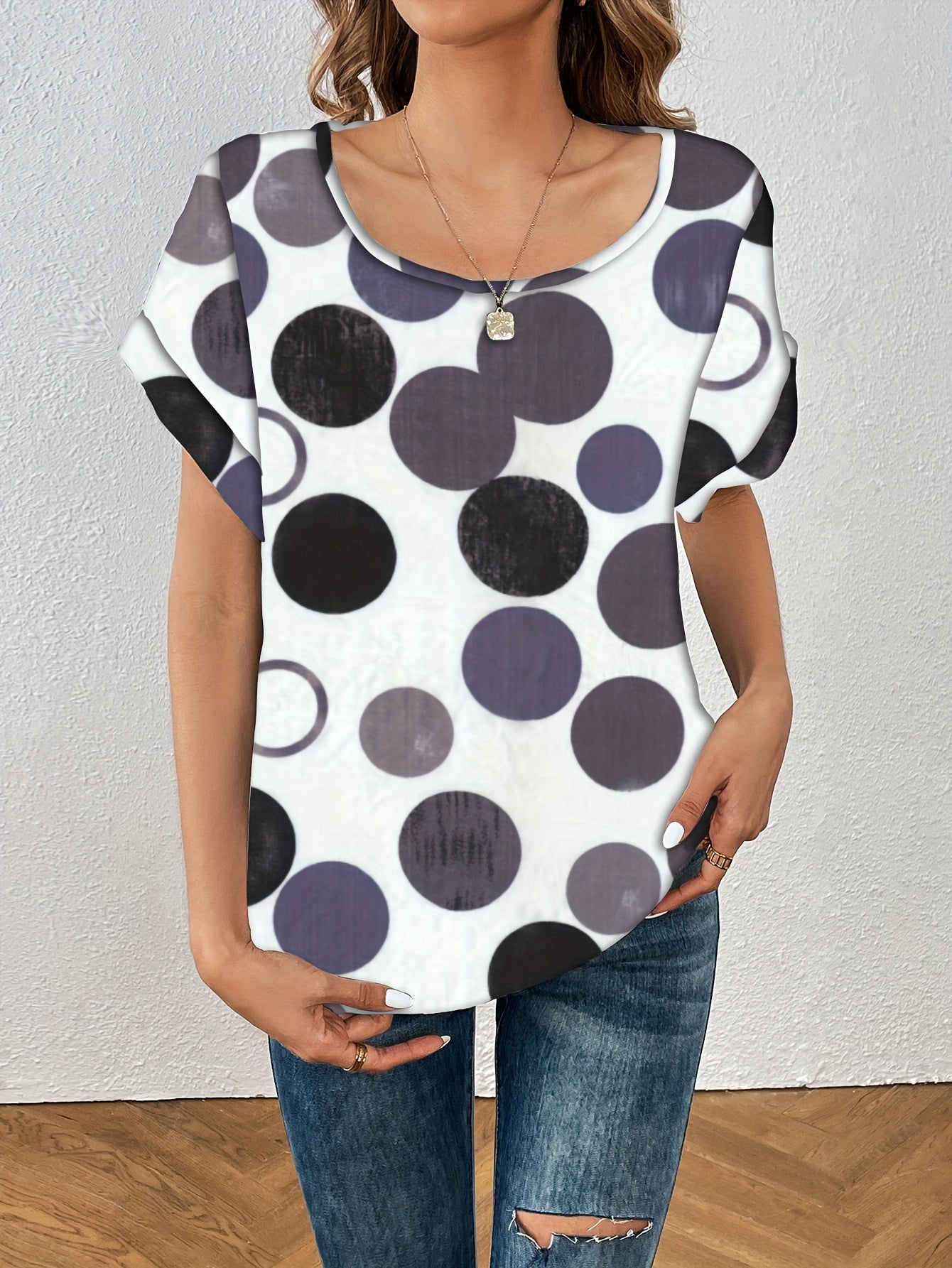 Witte Polkadot Blouse - Zoë