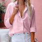 Felroze Knoopsluiting Blouse - Liv