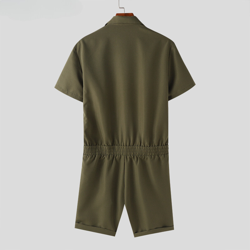 Groene Button-Down Romper Set - Liv