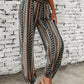 Bruine Boho Broek met Etnische Print - Sara