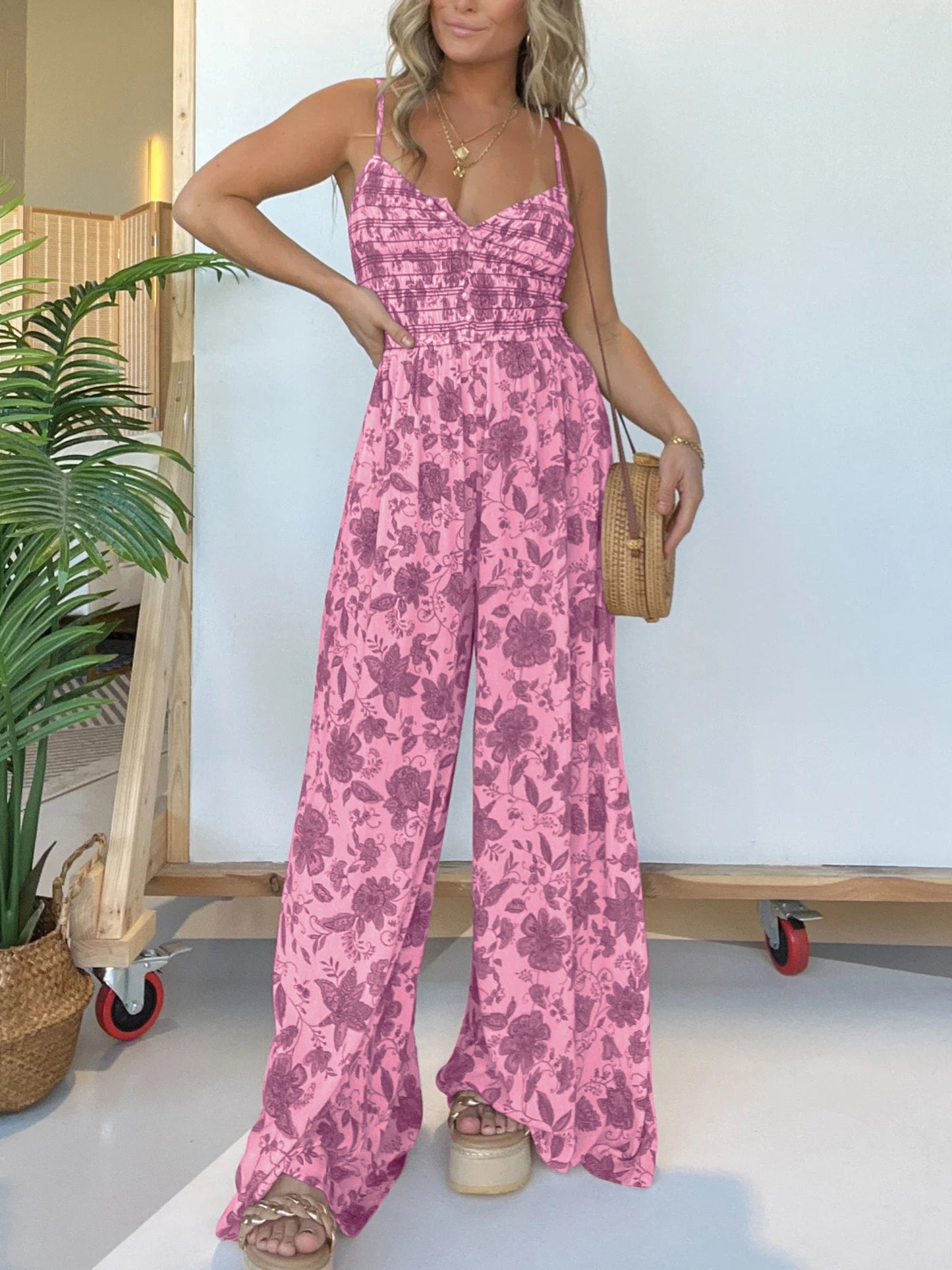 Witte Bloemen Jumpsuit - Mila