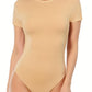 Zwarte Korte Mouw Bodysuit - Emma