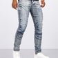 Staalblauwe Skinny Jeans - Max