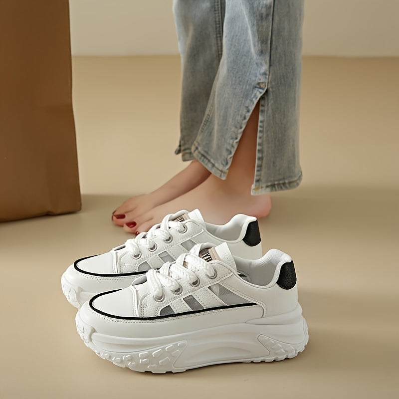 Witte Platform Sneakers - Luna