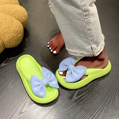 Groene Kawaii Strik Slippers - Lily