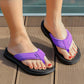 Zwarte Platte Teenslippers - Lotte