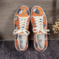 Oranje Canvas Sneakers met Schedelprint - Ronna