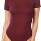 Zwarte Korte Mouw Bodysuit - Emma