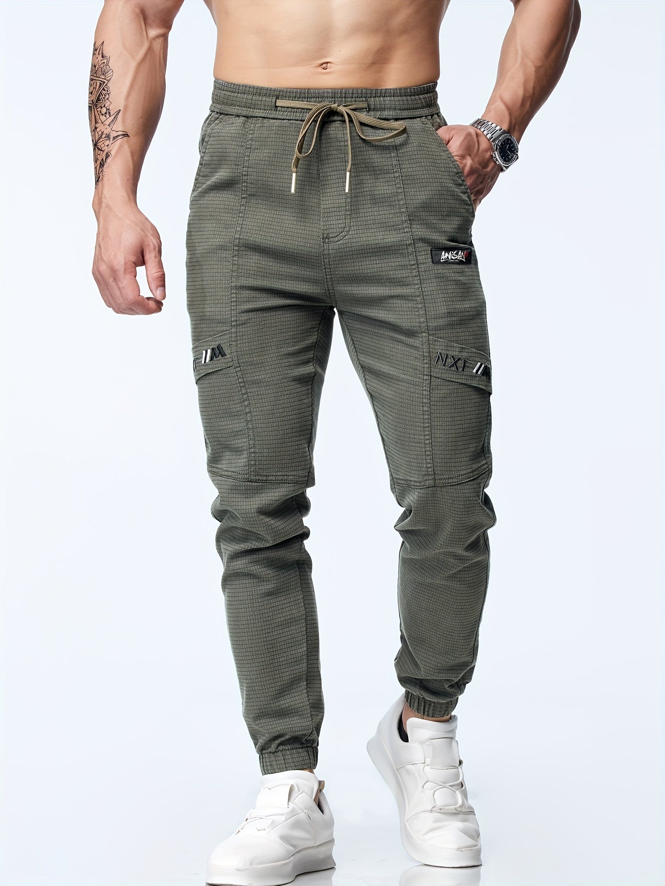 Groene Tapered Joggers - Max