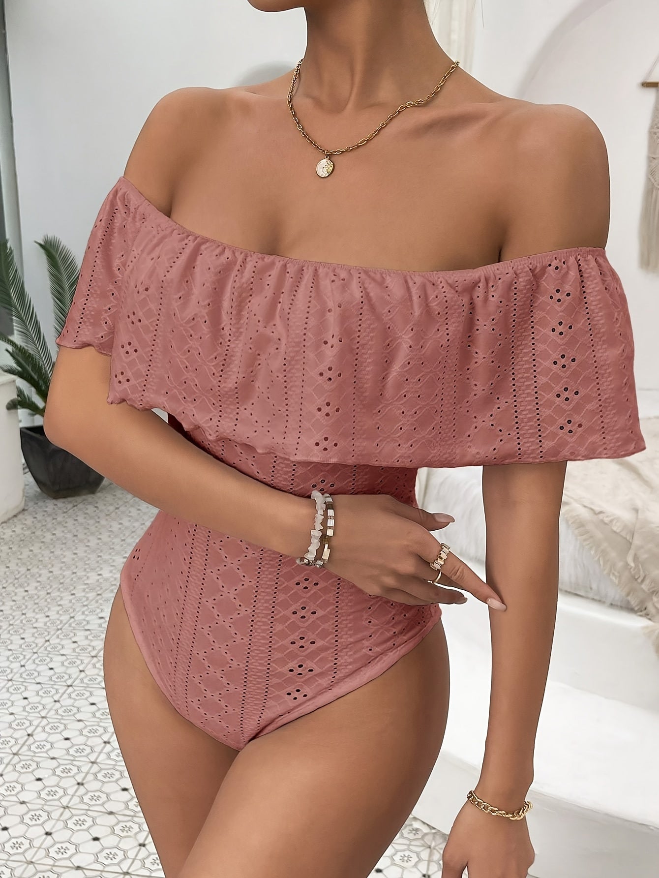 Witte Off-Shoulder Bodysuit - Isla