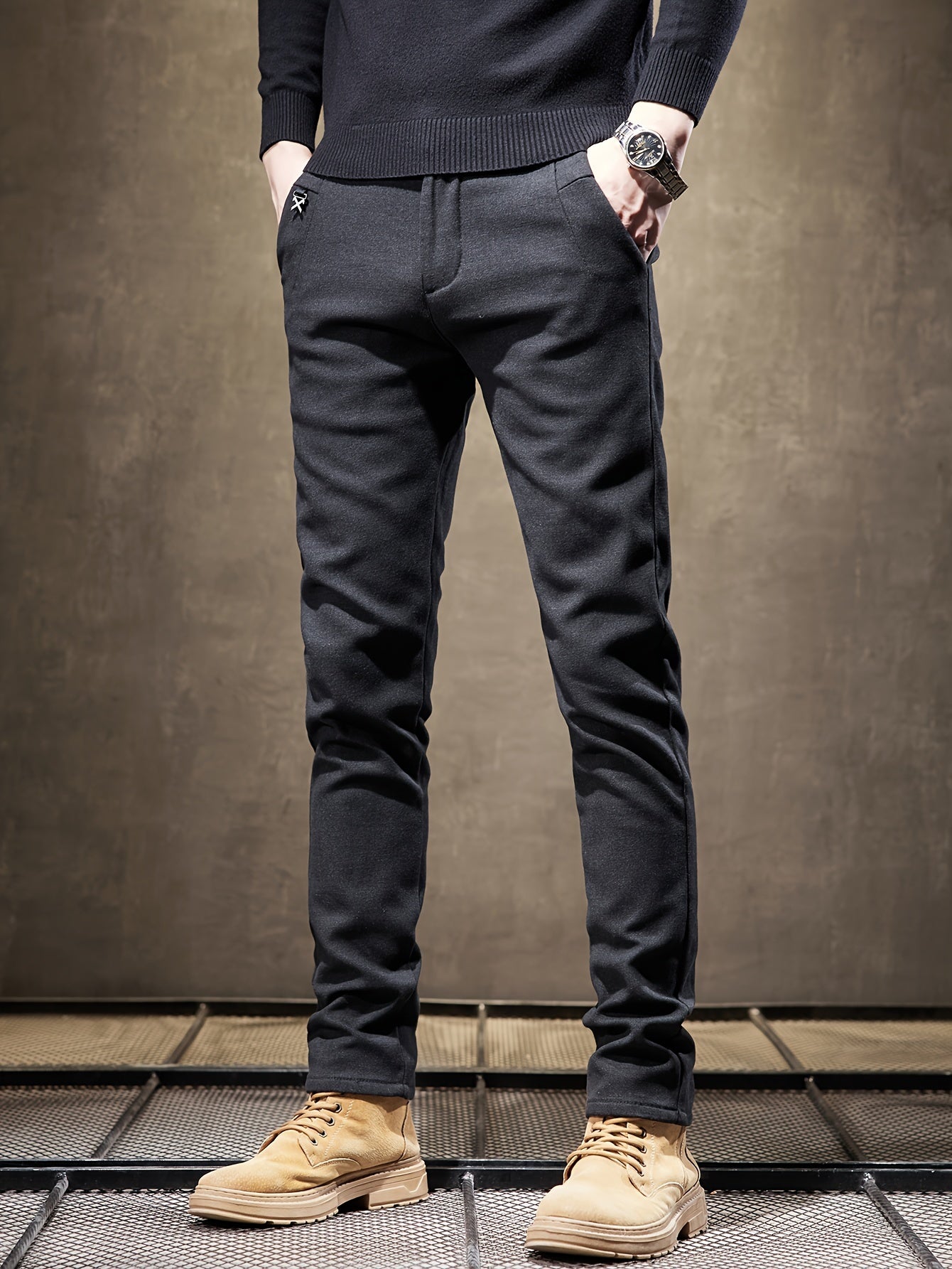 Grijze Slim Fit Broek - Jasper