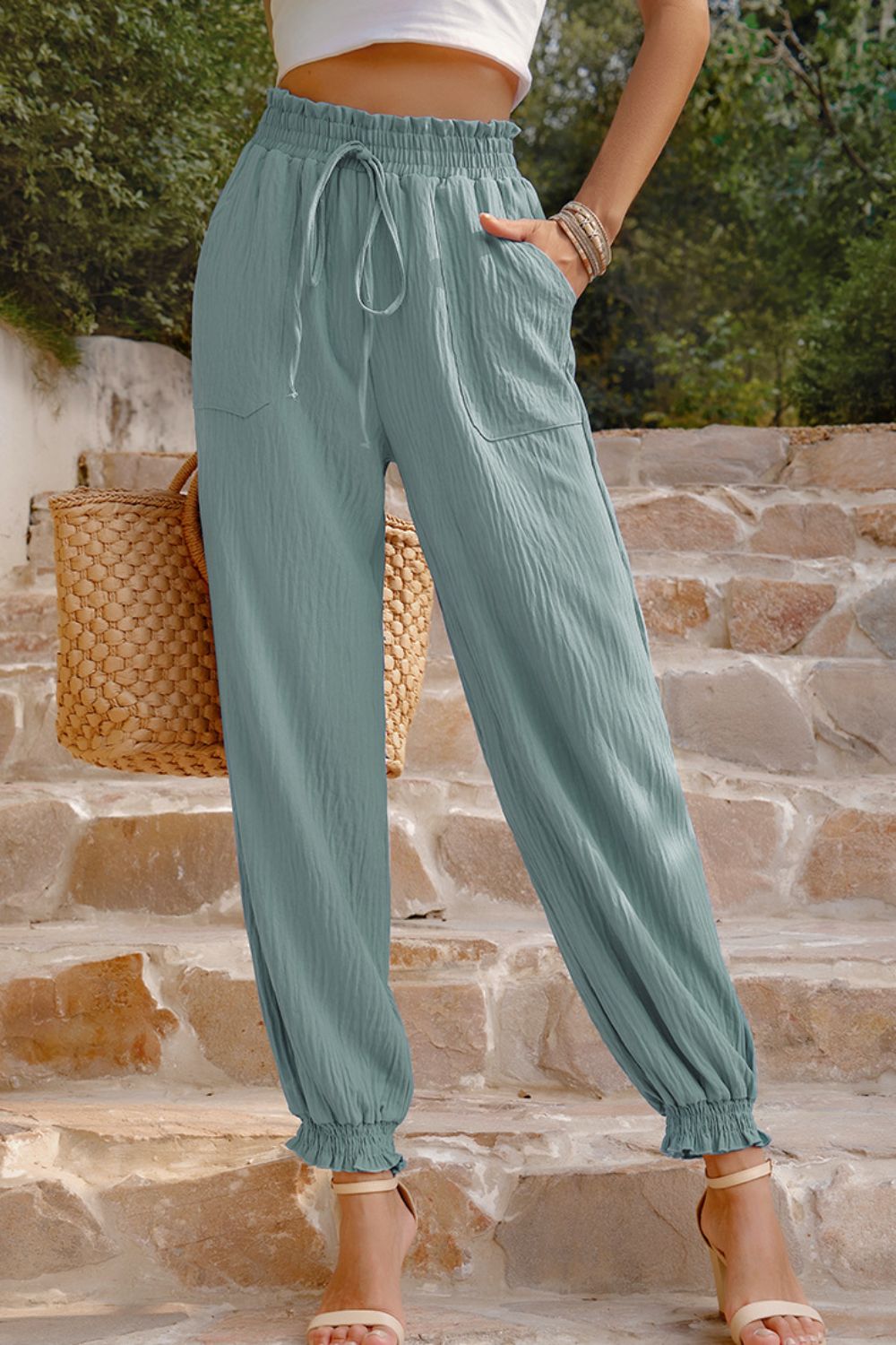 Zomerse High-Waist Broek: Elegant & Comfortabel