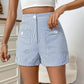 Blauwe Gestreepte Shorts - Noor