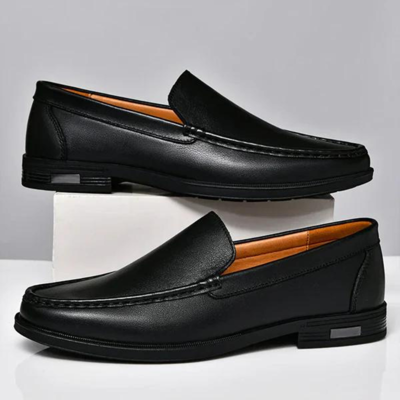 Blauwe Orthopedische Leren Loafers - Felix