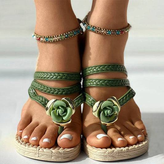 Yulianna - Groene Strand Slippers voor Dames