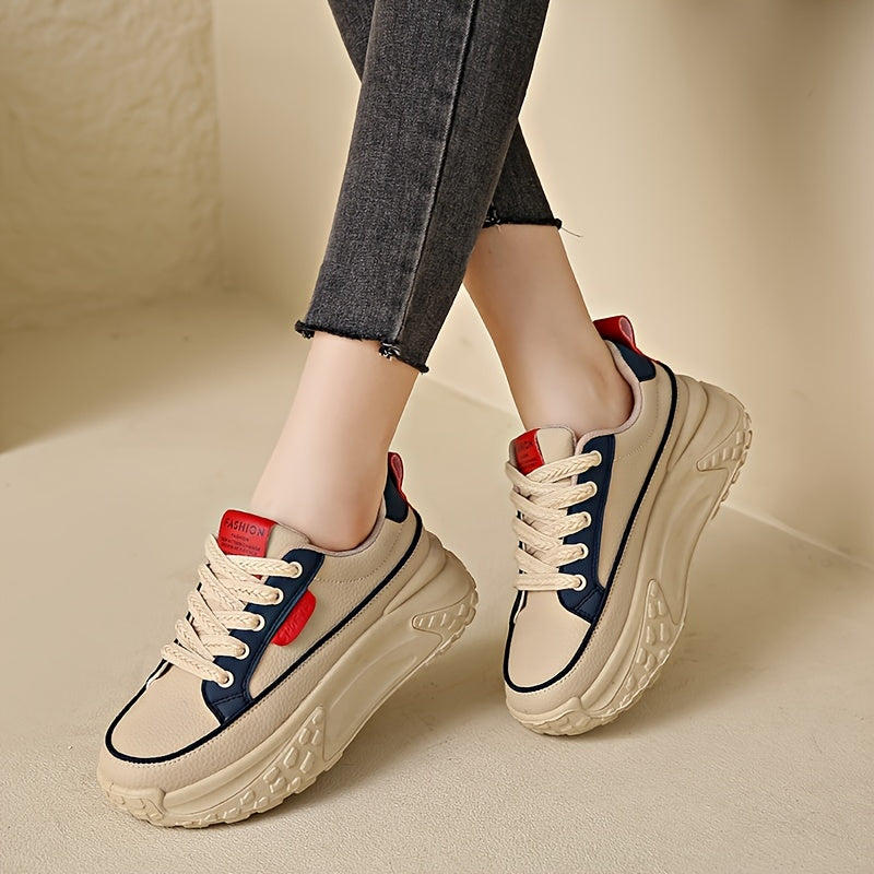 Witte Platform Sneakers - Luna