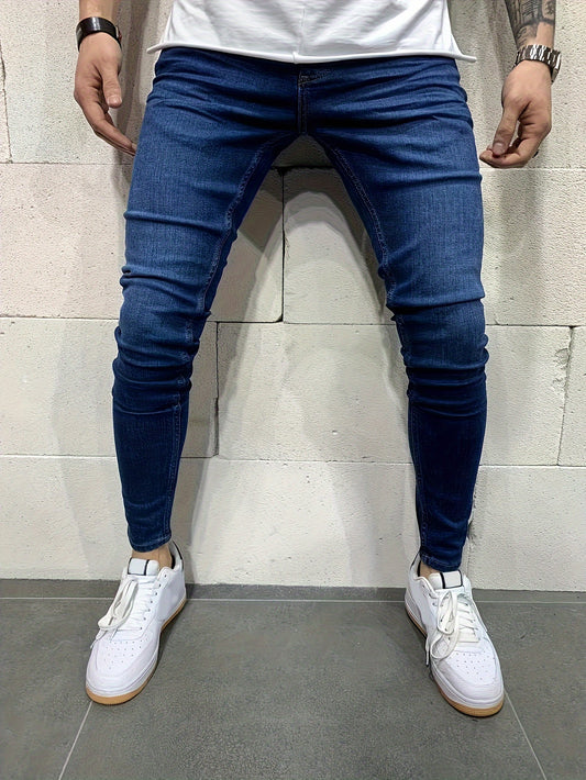 Slim Fit Katoenen Jeans Zwart - Noah