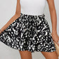 Blauwe High-Waist Print Shorts - Sophie