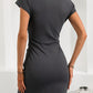 Donkergrijze Bodycon Jurk - Eva