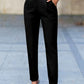 Donkergroene Tapered Broek - Emma