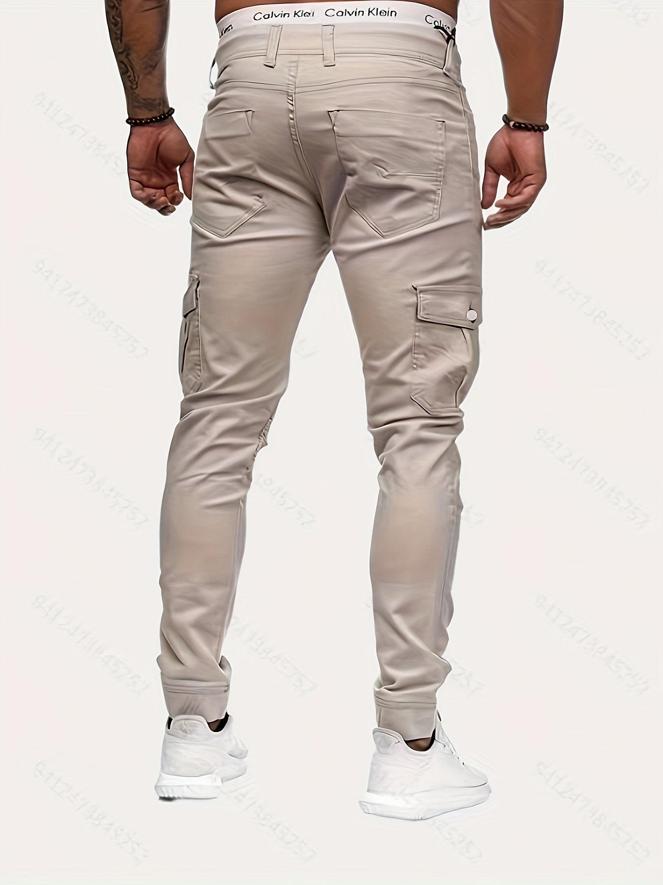 Beige Pocket Jeans - Luca