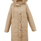 Gezellige Chic: Dames Hooded Puffy Jas - Elegante Warmte voor de Winter