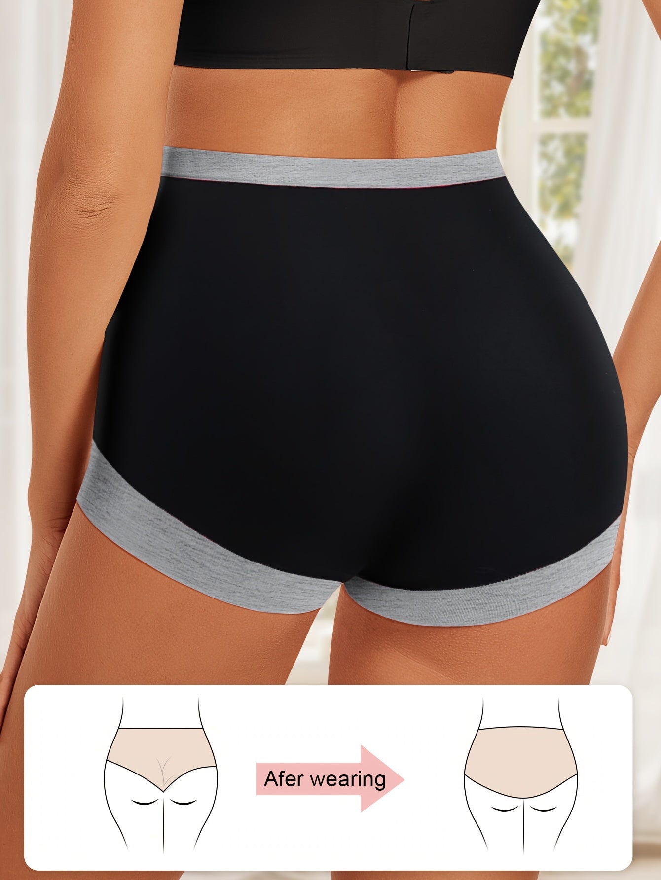 6-Pack Hoge Taille Dames Slips - Kleurrijke Comfort