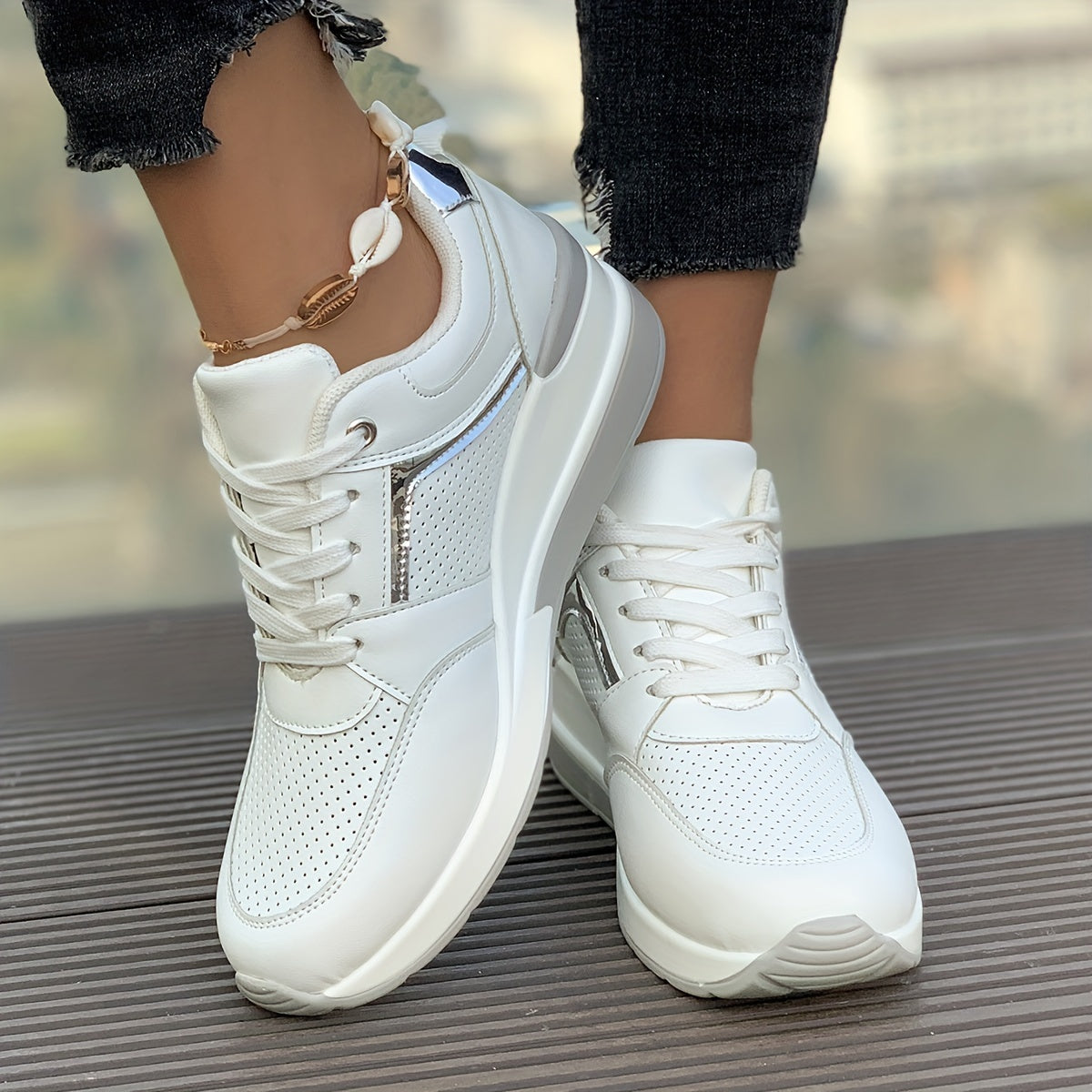 Witte Orthopedische Sneakers - Clarice