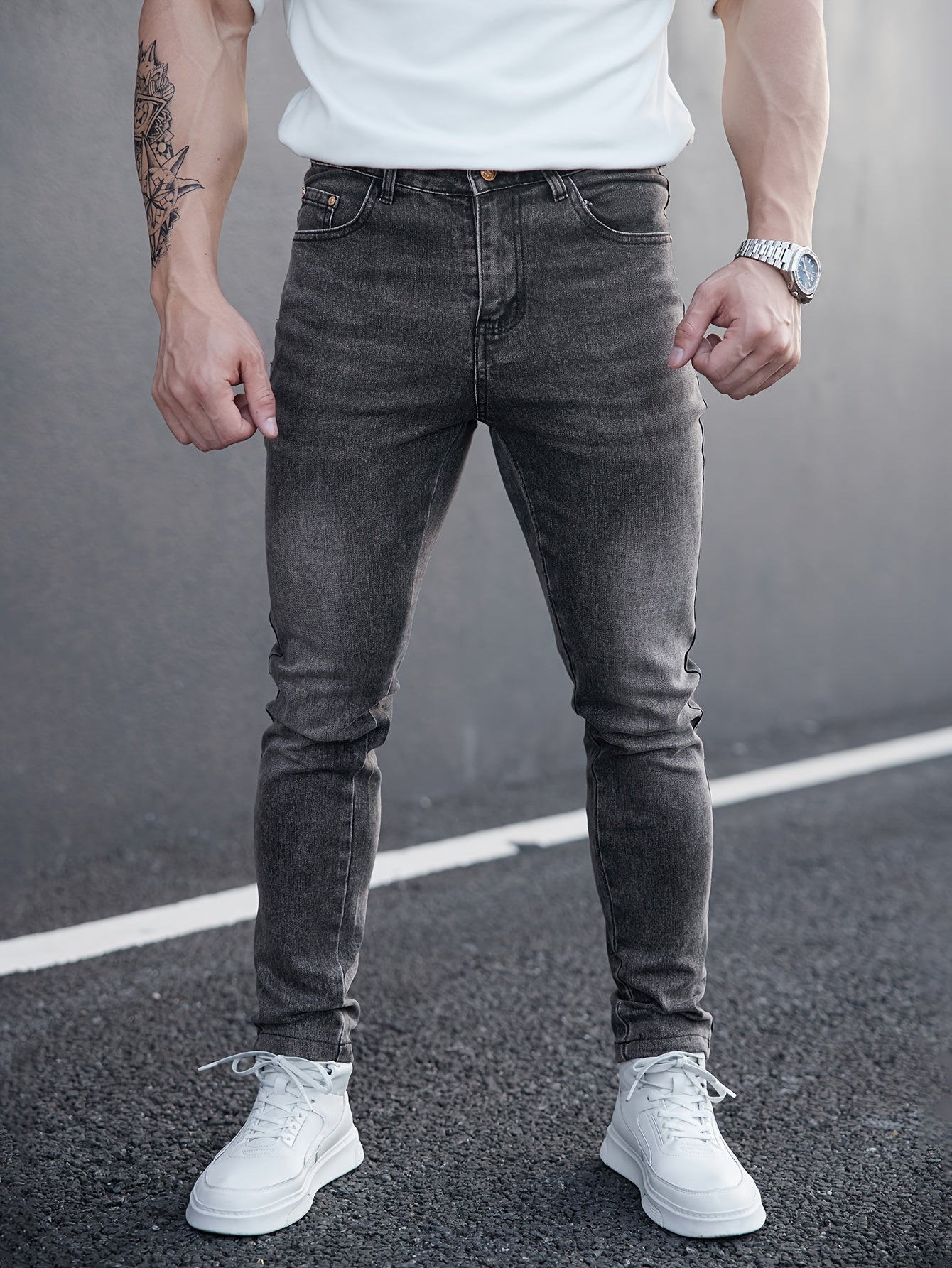 Blauwe Skinny Jeans - Max