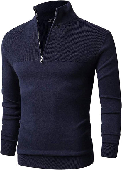 Essentiële Heren 1/4 Zip Pullover - Stijl & Comfort Verenigd